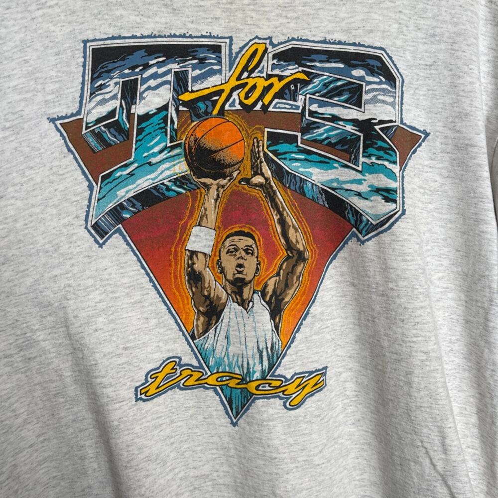 Vintage JSC sportswear inc. Tracy Murry Fan Club gray t-shirt men's XL - Picture 3 of 10